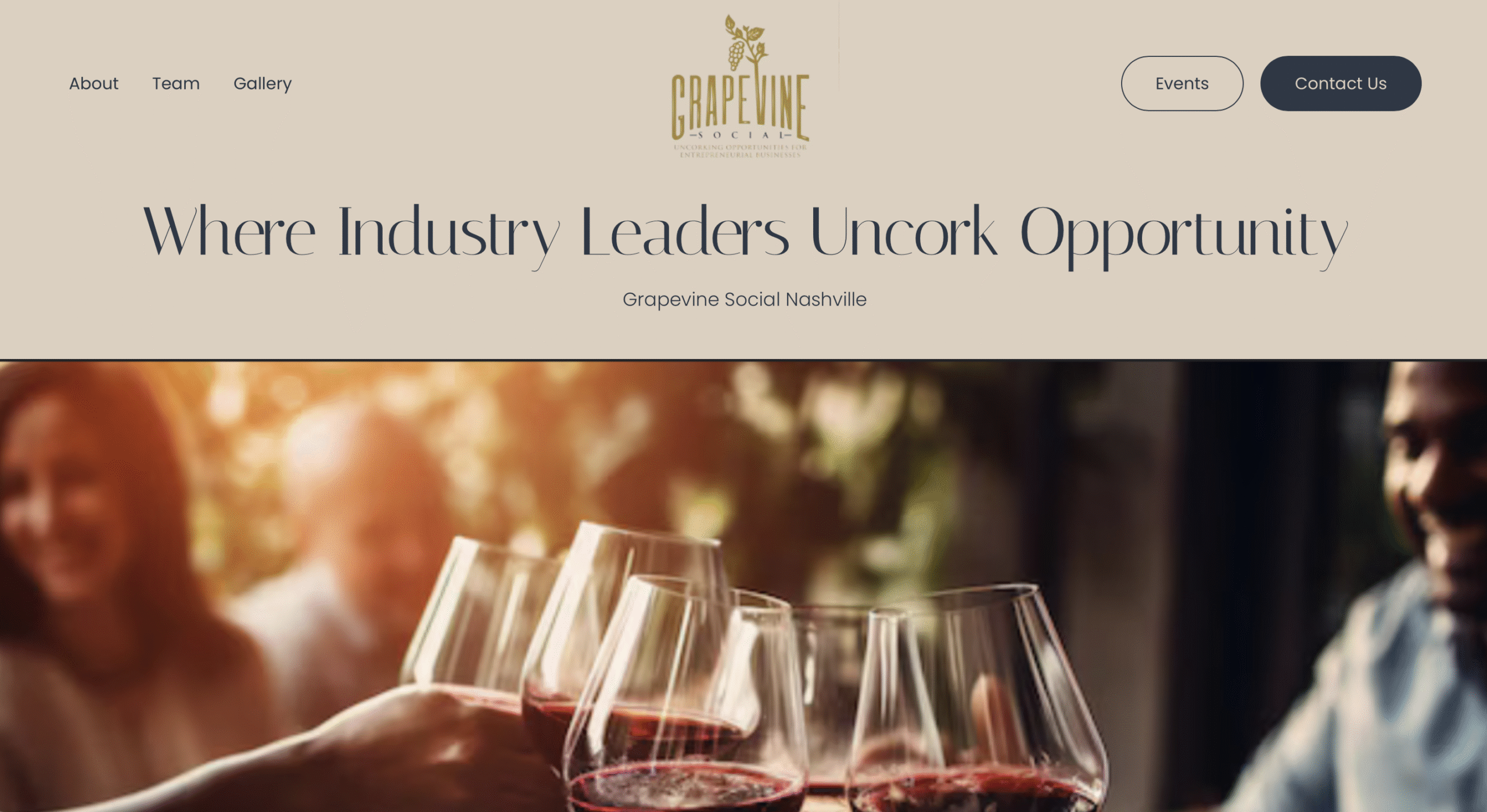 Grapevine Social Home Page